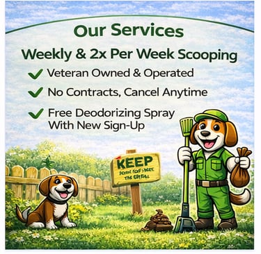 Pet waste removal service