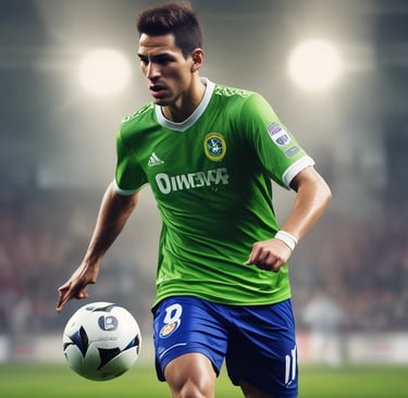 A close up of a soccer ball in a case