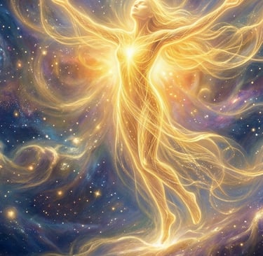 seele ist ein goldenes lichtwesen