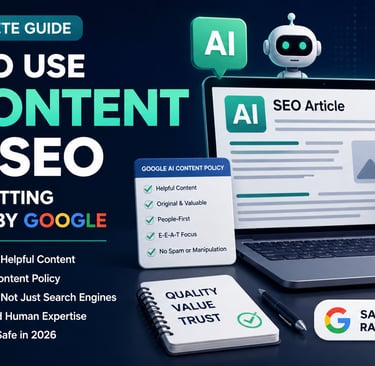 How to use AI content for SEO without getting penalized by Google
