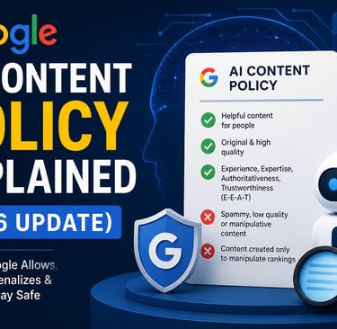 Google SEO AI content guidelines with E-E-A-T and quality content rules