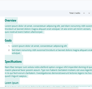 Google Docs version history panel showing edit timestamps as proof of human writing