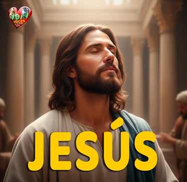 Jesús con los ojos cerrados imagen de sección de la página Voces de amor y vida
