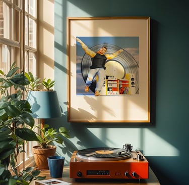 framed desouza art music room theme