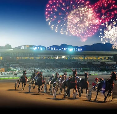 Course de chevaux à l'hippodrome de Cagnes-sur-Mer