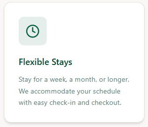 Flexible Stays Description