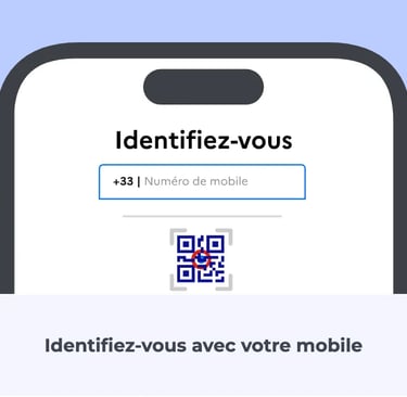Identifiez-vous avec votre mobile