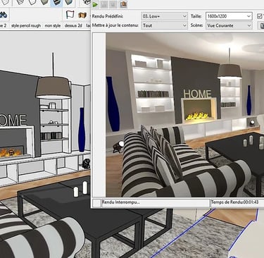 Formation déco intérieur avec sketchup