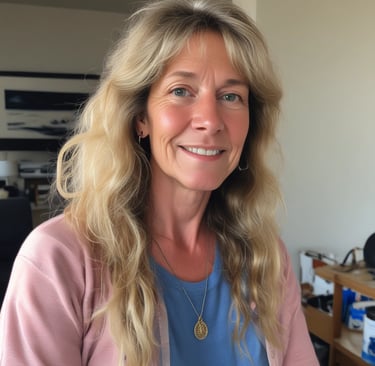 Photo of a satisfied customer standing in front of a renovated building facade.