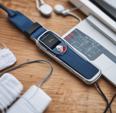 A sealed white box labeled 'thriveq' resting on a clean surface with a soft teal background.