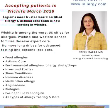 Neelu Kalra Best allergist in Wichita Asthma, Allergy Immunology