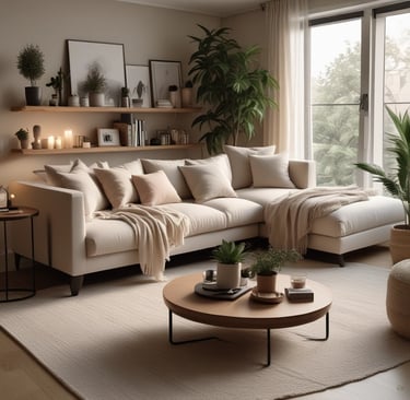 Bright living room with modern inventory