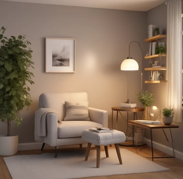 Bright living room with modern inventory