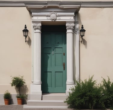 Close-up of a painter’s hand carefully detailing an industrial metal surface.
