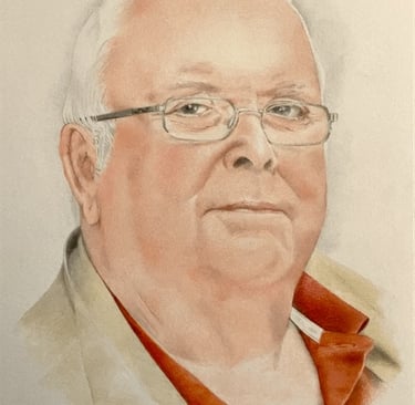 memorial portrait, Father, Dad, pencil portrait, pencil art