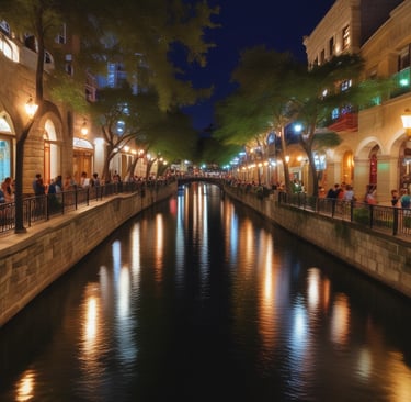 A welcoming office entrance of Aztec Mediation Group with warm lighting and comfortable seating.