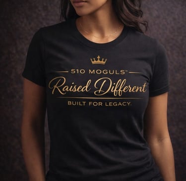 a woman wearing a black shirt with a crown, 510 Moguls  