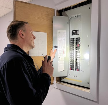 Inspecting an electrical panel