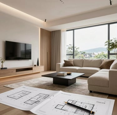 Bright living room with modern inventory