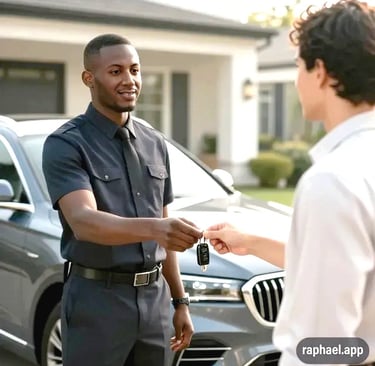 Livraison par chauffeur convoyeur. Client satisfait