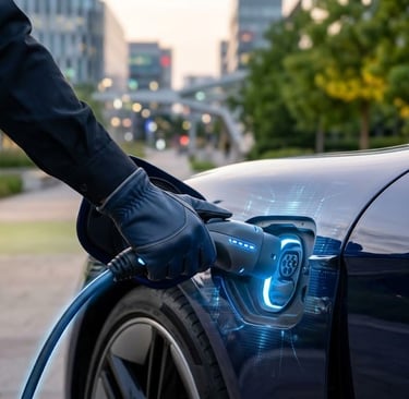 (Électrique) - recharge-borne-rapide-vehicule-electrique