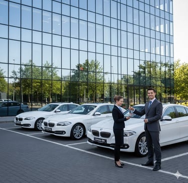 Livraison de flotte automobile d'entreprise et gestion de parc par chauffeurs convoyeurs.