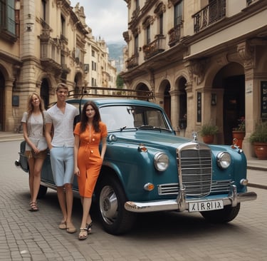 A scenic road winding through lush Tamil Nadu countryside with a motorbike parked by the side.