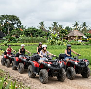 A vibrant Balinese market bustling with local vendors and colorful produce.