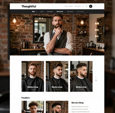 A minimalist e-commerce site showcasing product images with simple navigation.