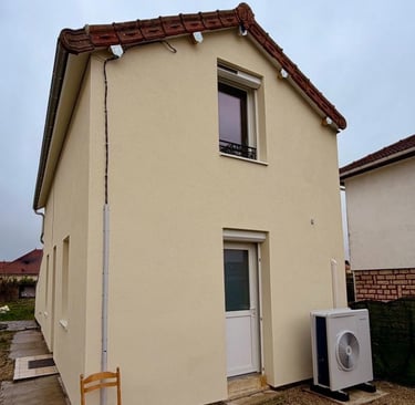 travaux d'isolation extérieure terminés saint parres les vaudes 