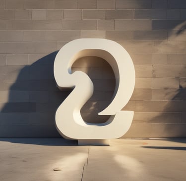 a white wall with a black number on it