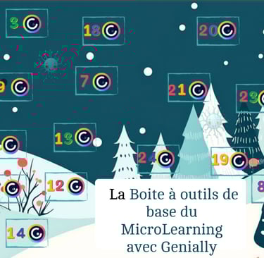 Calendrier de l'Avent réalisé sous Genially
