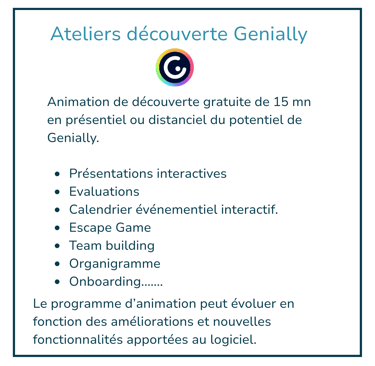 ateliers découverte Genially