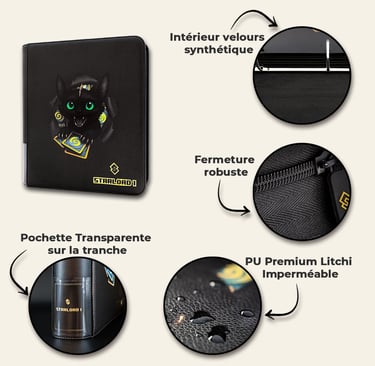 finitions premium classeur cartes