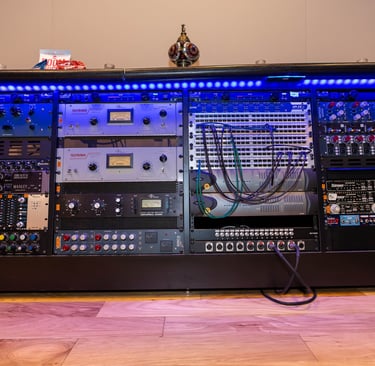 Control Room A gear rack. 