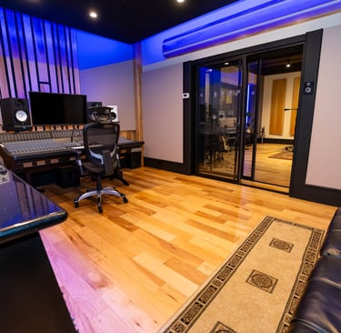 Control Room A at recording studio in Atlanta, GA