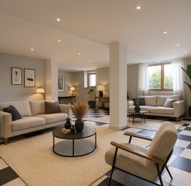 interieur moderne d'un appartement de centre ville