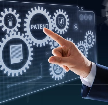 Inventor searching patent databases to identify prior art and similar inventions