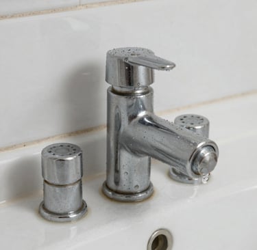 A living room corner showing furniture and decor carefully documented with notes.