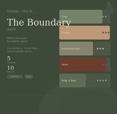 Where have your boundaries gone? The Boundary Audit