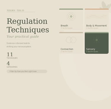 how to calm a dysregulated nervous system - free practical guide