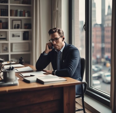 A welcoming chiropractic office reception area with calming blue accents and comfortable seating.