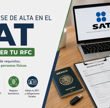 como darse de alta en el SAT y obtener tu RFC