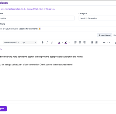 JazzySend distraction-free email campaign builder