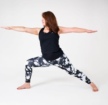 yogi yoga asana warrior pose