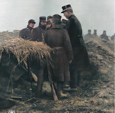 Albert 1er sur le front