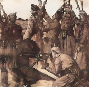 Lâche guet-apens perpétré par les Allemands