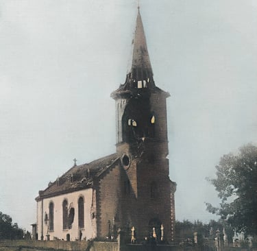 Schneckenbusch, l'église endommagée