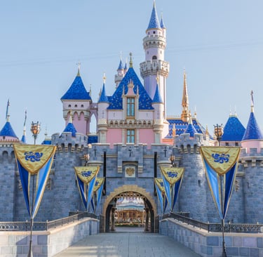 Castillo de la Bella Durmiente en Disneyland Park en Anaheim California