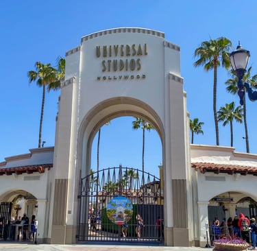 entrada principal universal studios hollywood en los angeles california
